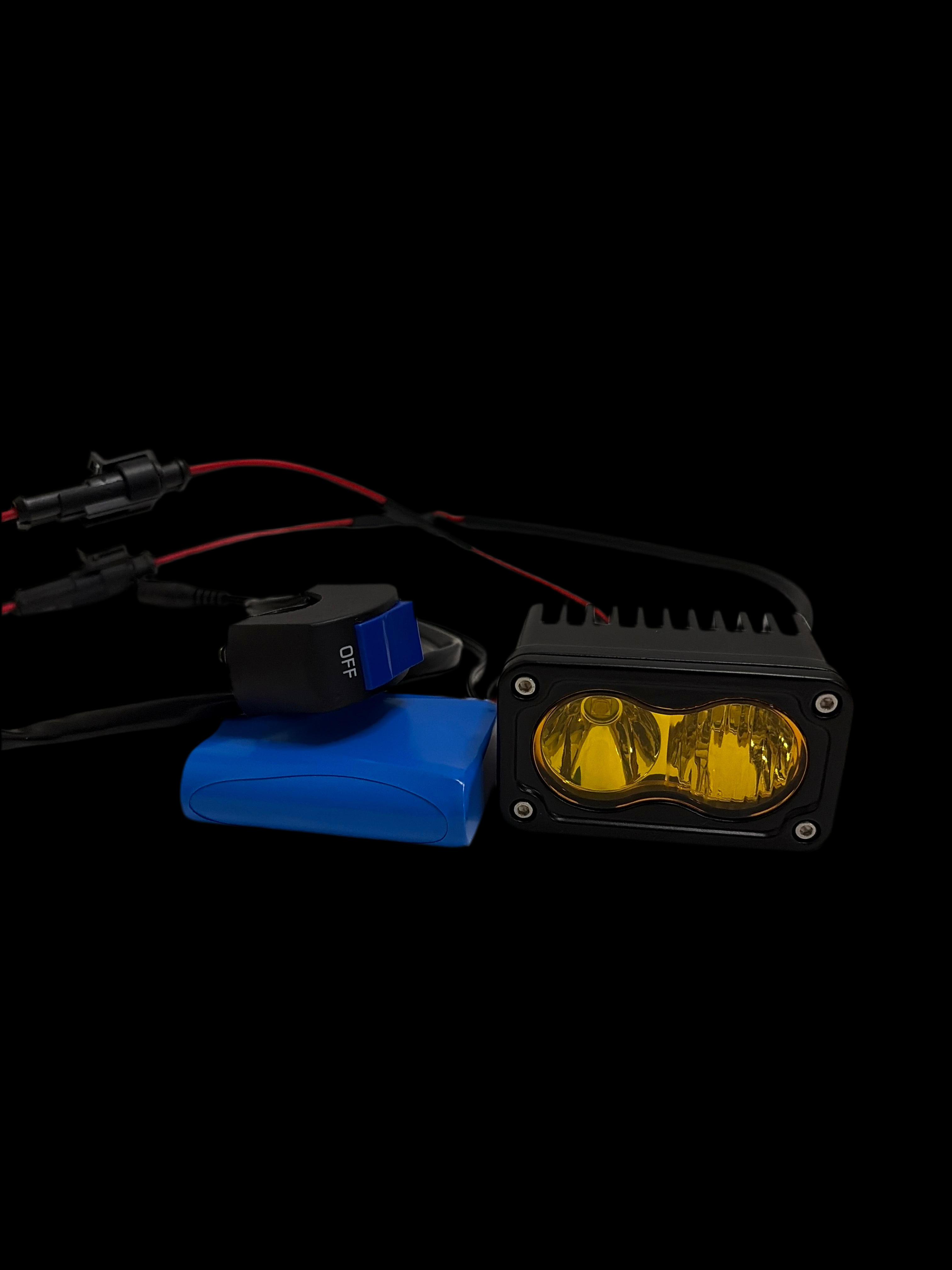 Rechargeable battery powered Baja light