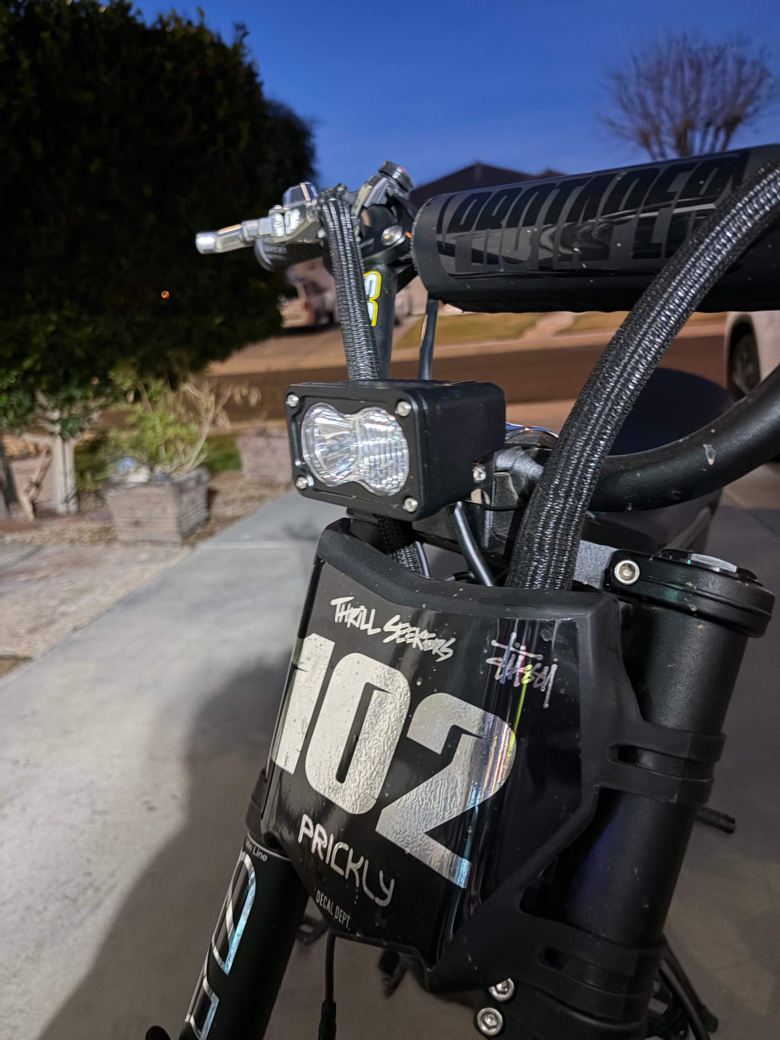 Battery powered Baja light for all bikes